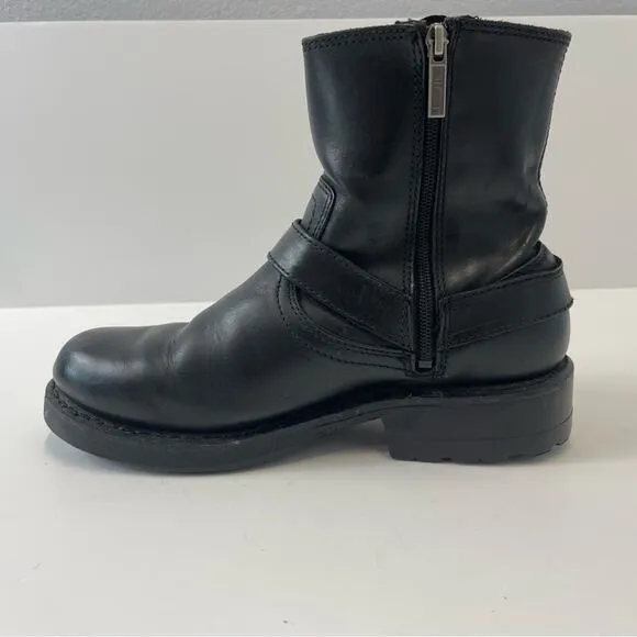 Harley-Davidson Mens Scout Black 7-Inch Leather Boots  8.5  8 1/2