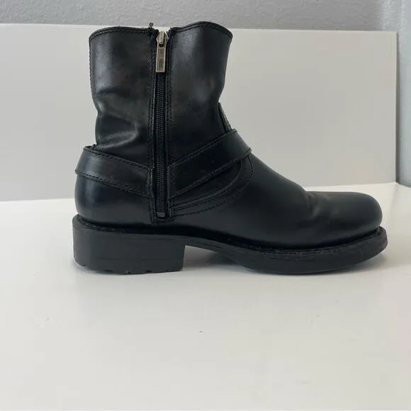 Harley-Davidson Mens Scout Black 7-Inch Leather Boots  8.5  8 1/2