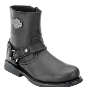 Harley-Davidson Mens Scout Black 7-Inch Leather Boots  8.5  8 1/2