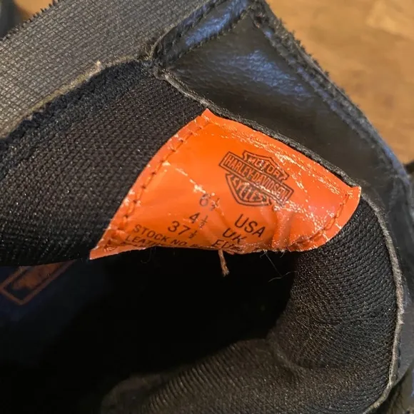 Harley Davidson Moto Boots Ankle Zip Size 6.5