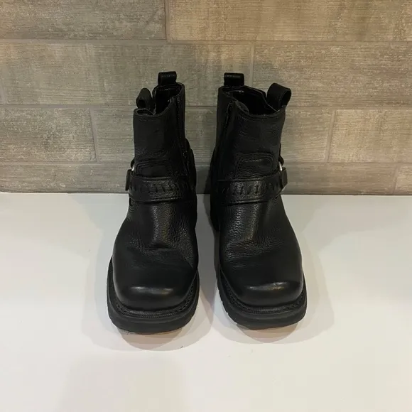 Harley Davidson Moto Boots Ankle Zip Size 6.5
