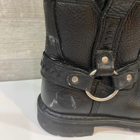 Harley Davidson Moto Boots Ankle Zip Size 6.5