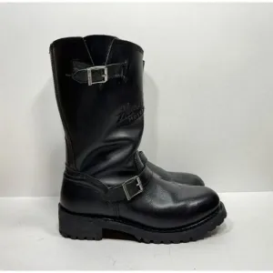 Harley-Davidson Trail Boss Motorcycle Boots Men’s Size 10.5 Side Zipper 91417