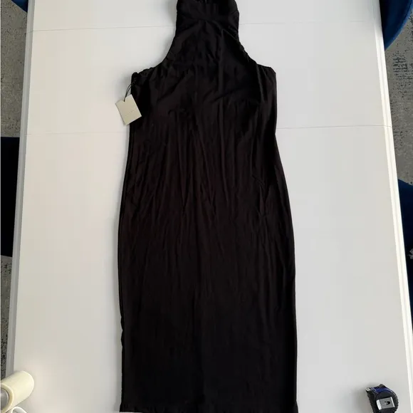 Hatch The Body Halter Dress Black Medium M Knee Length Casual Classic Minimalist