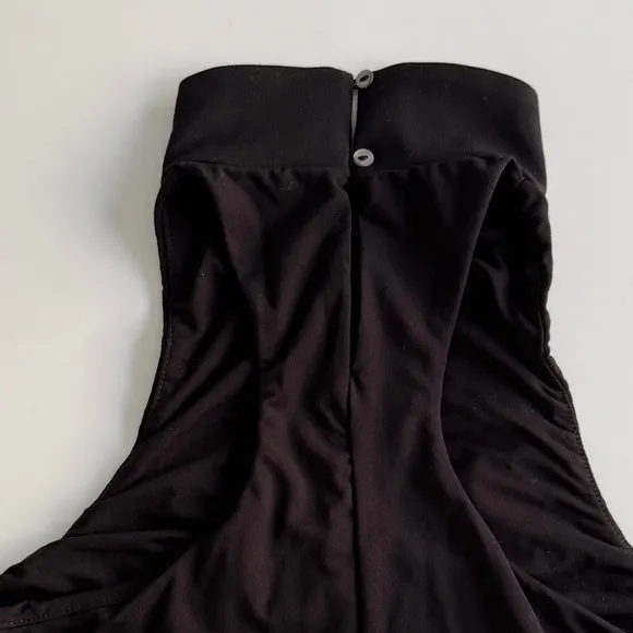 Hatch The Body Halter Dress Black Medium M Knee Length Casual Classic Minimalist