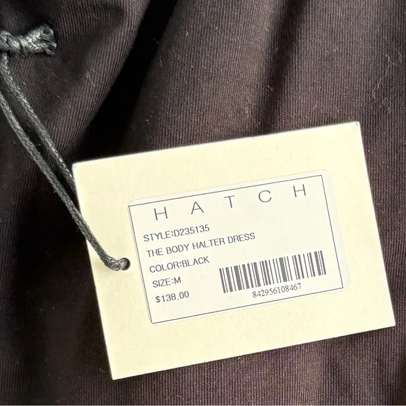 Hatch The Body Halter Dress Black Medium M Knee Length Casual Classic Minimalist