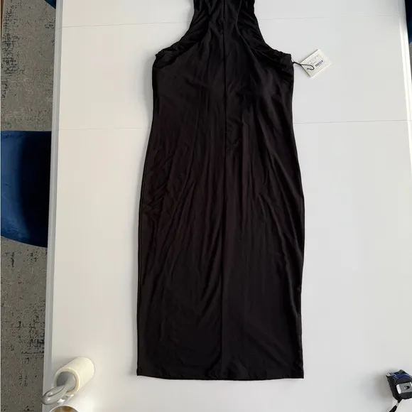 Hatch The Body Halter Dress Black Medium M Knee Length Casual Classic Minimalist