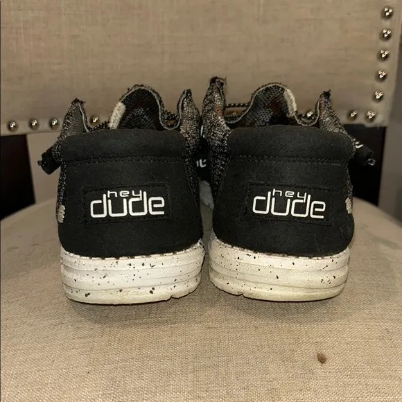 Hey Dude Men's Wally Sox Black &amp; White Shoes