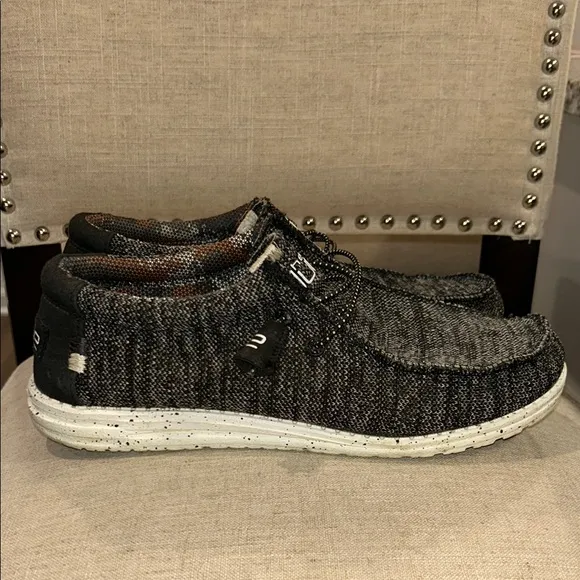 Hey Dude Men's Wally Sox Black &amp; White Shoes