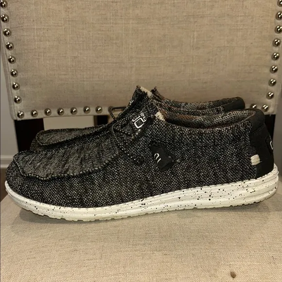 Hey Dude Men's Wally Sox Black &amp; White Shoes