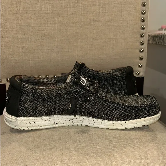 Hey Dude Men's Wally Sox Black &amp; White Shoes
