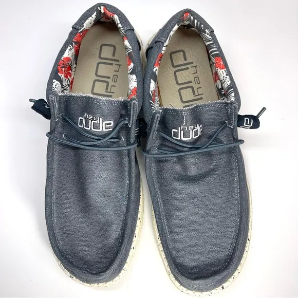 HEYDUDE Men’s Wally Stretch Slip-On Size 10 in Navy