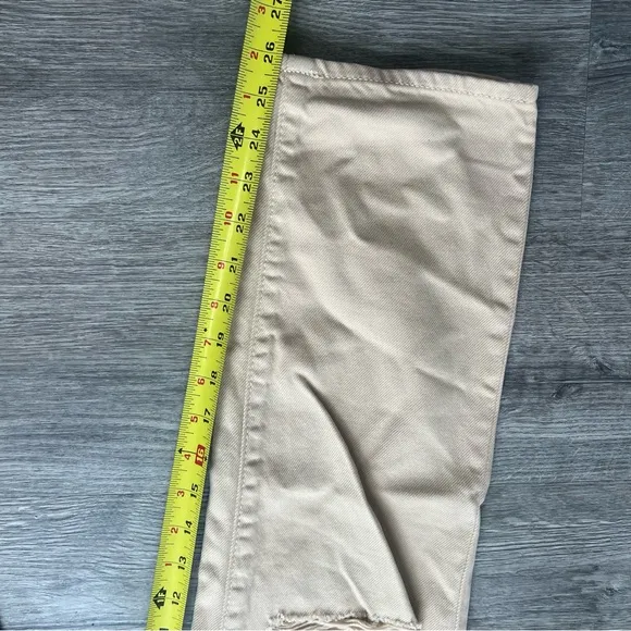 Hidden Tracey high-rise Straight Latte/tan Jeans distressed NWT size 26