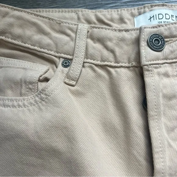 Hidden Tracey high-rise Straight Latte/tan Jeans distressed NWT size 26