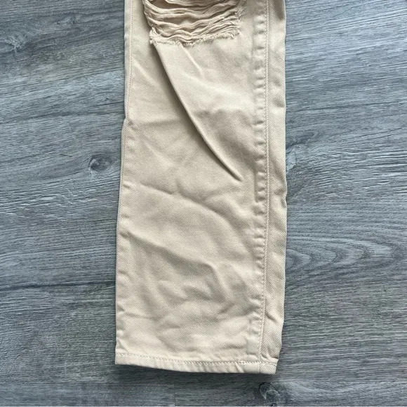 Hidden Tracey high-rise Straight Latte/tan Jeans distressed NWT size 26