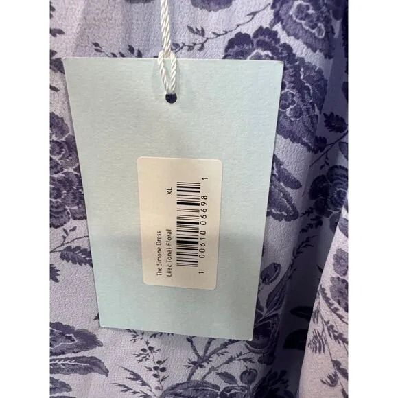 Hill House Cottage The Simone Dress Lilac Minimalist Old Money NWT XL