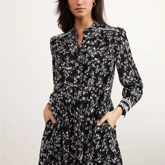 Hobbs London Limited Edition Victoria Printed Dress SZ 4 US 10 UK