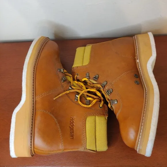Hodgman Lakestream Men's Wading Boots Brown Leather Felt Bottom Size 8