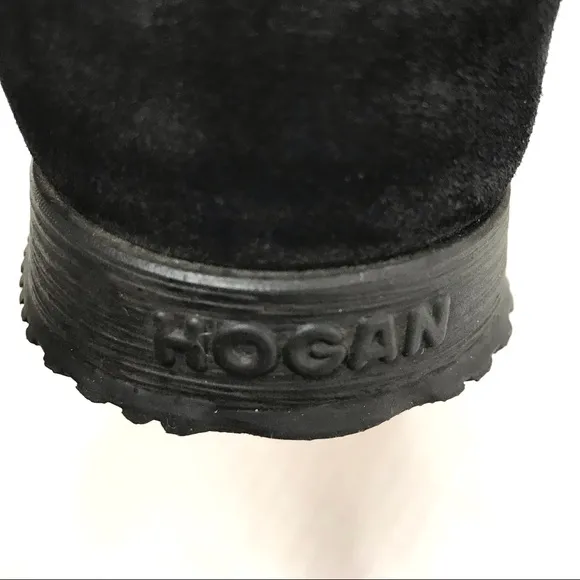HOGAN TOD BLACK SUEDE INTERACTIVE SNEAKER EU36