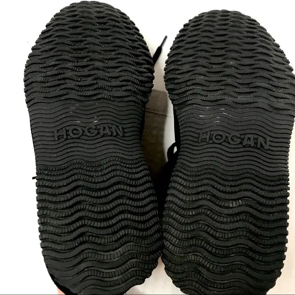 HOGAN TOD BLACK SUEDE INTERACTIVE SNEAKER EU36