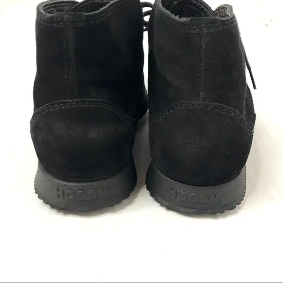 HOGAN TOD BLACK SUEDE INTERACTIVE SNEAKER EU36