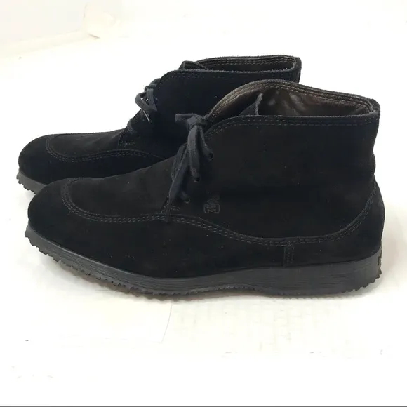 HOGAN TOD BLACK SUEDE INTERACTIVE SNEAKER EU36