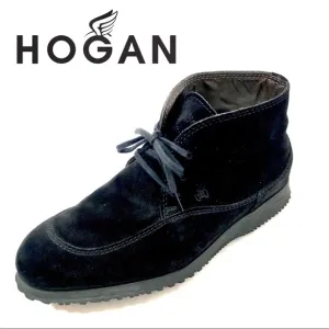 HOGAN TOD BLACK SUEDE INTERACTIVE SNEAKER EU36