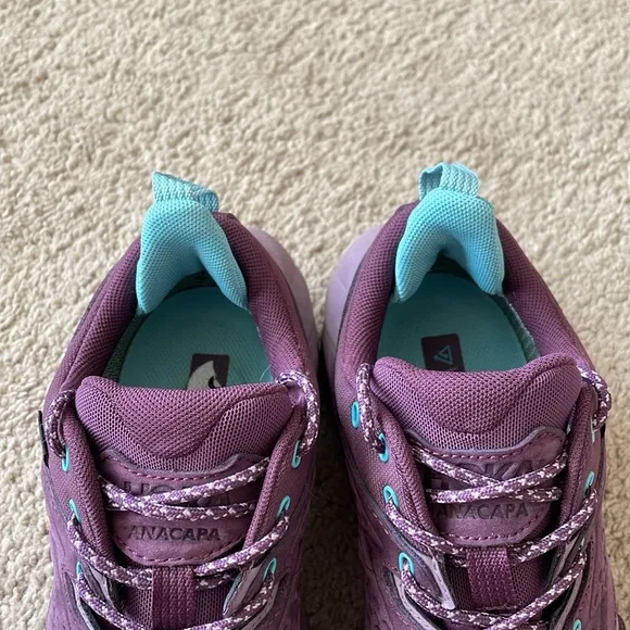 Hoka Anacapa Low GTX Women’s 8B Purple Vibram Hiking Shoes Outdoor Hoka One One