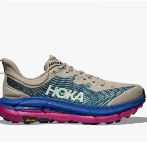 Hoka Blue and Pink Athletic Shoes with Cushioned Midsole