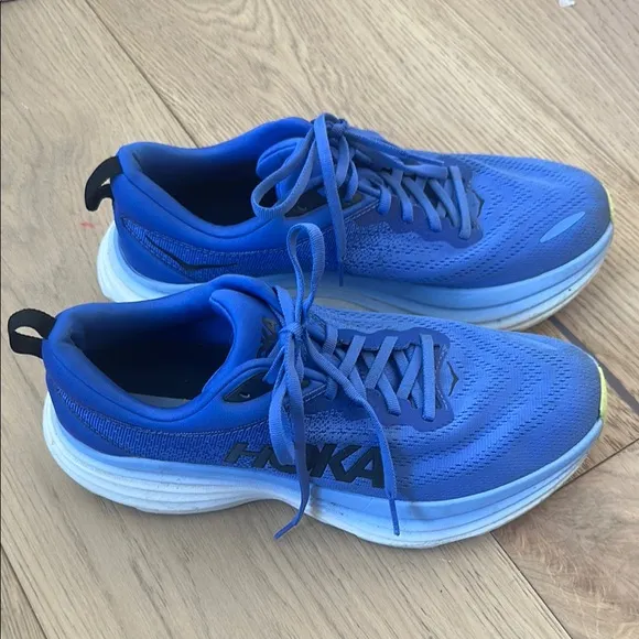 Hoka Bondi 8 Blue Running Shoes size 11B