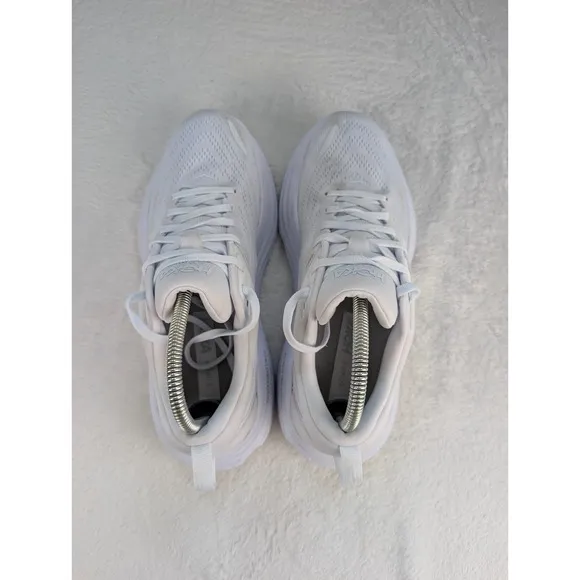 Hoka Bondi 8 Running Shoes Mens sz 8D White Cushioned Walking