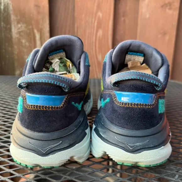 Hoka Bondi L embroidery suede shoes in men’s size 10 or women’s 11. comfortable