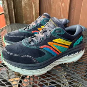 Hoka Bondi L embroidery suede shoes in men’s size 10 or women’s 11. comfortable