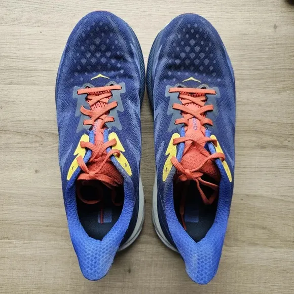 Hoka  Clifton 9 Sneakers Mens 10 D Blue Athletic Shoes Running Outdoors Preppy