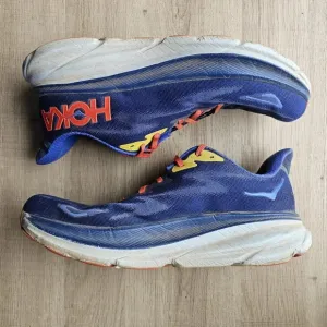Hoka  Clifton 9 Sneakers Mens 10 D Blue Athletic Shoes Running Outdoors Preppy