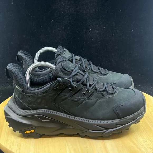 Hoka Kaha 2 Low Goretex GTX Women's 7 Black Shoes Vibram Hiking Trail Outdoor