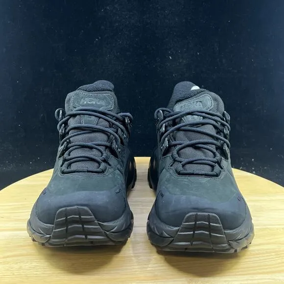 Hoka Kaha 2 Low Goretex GTX Women's 7 Black Shoes Vibram Hiking Trail Outdoor