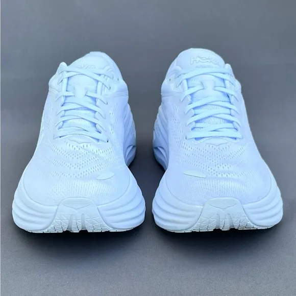 HOKA Men's Bondi 8 Sneakers White Ultra Cushioned 9.5 D