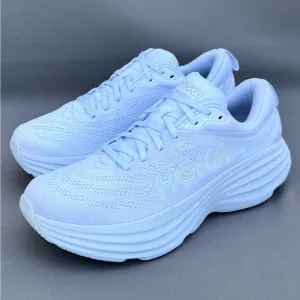 HOKA Men's Bondi 8 Sneakers White Ultra Cushioned 9.5 D