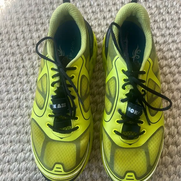 Hoka Neon Yellow Running Shoes