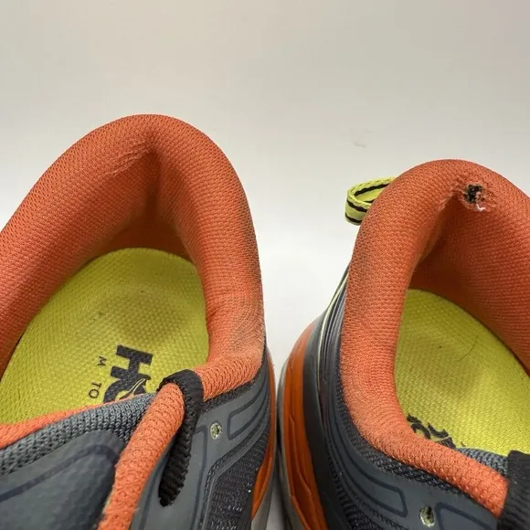 Hoka One One Bondi 7 Men Shoes Sz 9.5 Turbulence/Chili Running Sneaker Basketbal
