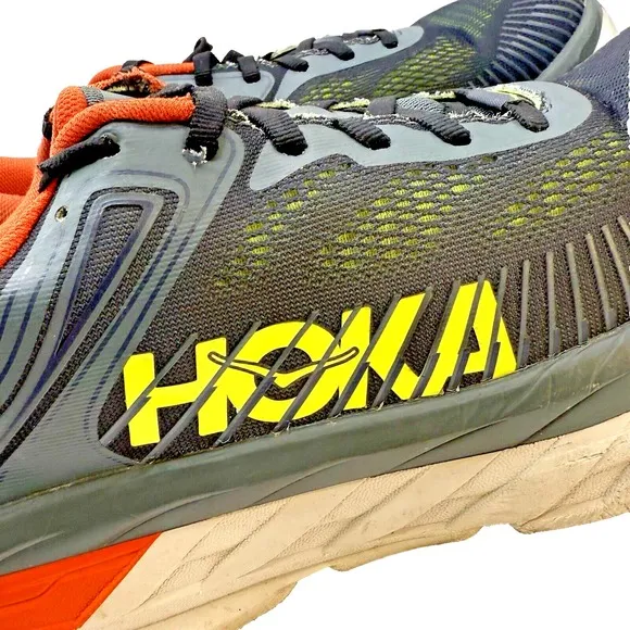 Hoka One One Bondi 7 Men Shoes Sz 9.5 Turbulence/Chili Running Sneaker Basketbal