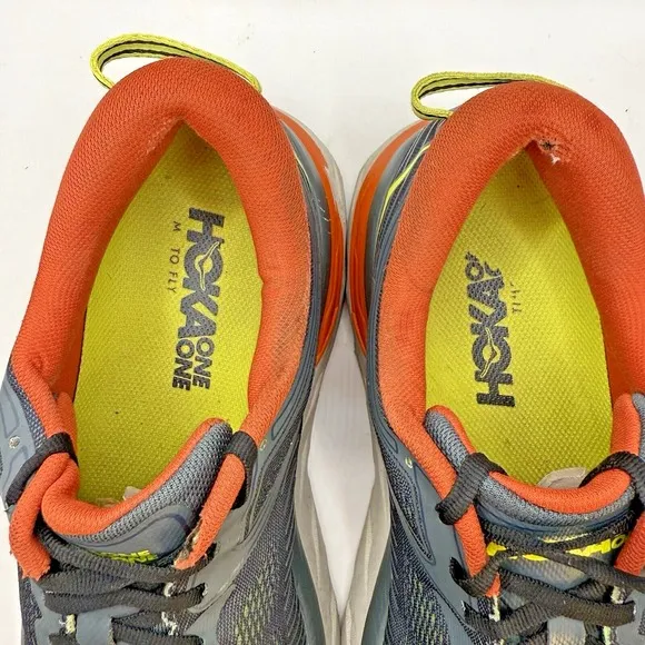 Hoka One One Bondi 7 Men Shoes Sz 9.5 Turbulence/Chili Running Sneaker Basketbal
