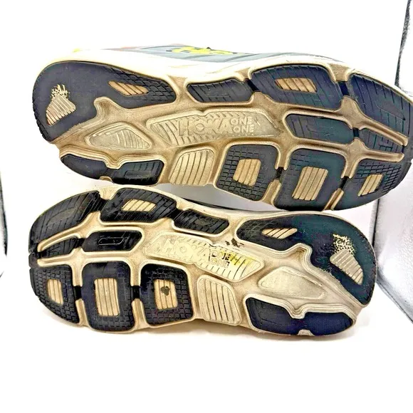 Hoka One One Bondi 7 Men Shoes Sz 9.5 Turbulence/Chili Running Sneaker Basketbal