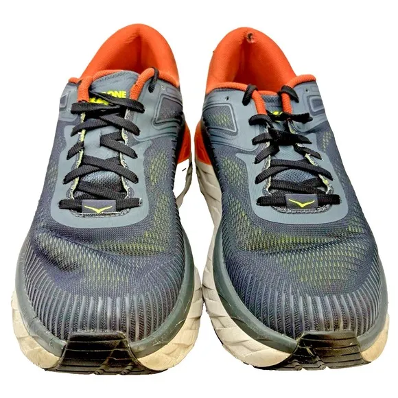 Hoka One One Bondi 7 Men Shoes Sz 9.5 Turbulence/Chili Running Sneaker Basketbal