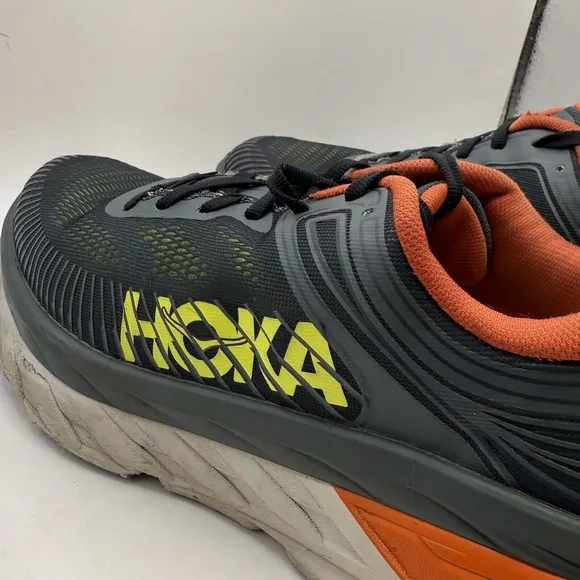 Hoka One One Bondi 7 Men Shoes Sz 9.5 Turbulence/Chili Running Sneaker Basketbal