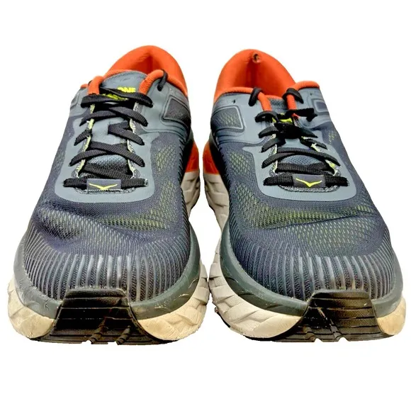 Hoka One One Bondi 7 Men Shoes Sz 9.5 Turbulence/Chili Running Sneaker Basketbal