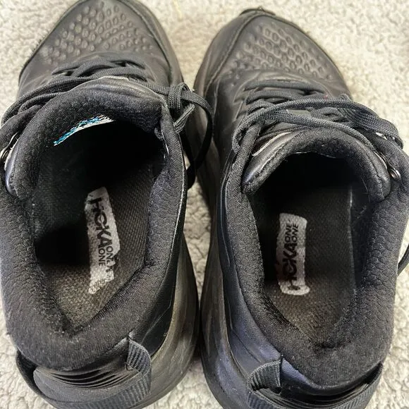 Hoka One One Bondi 7 Running Shoes Mens 5.5  Womens 7 Black F27221L Workwear