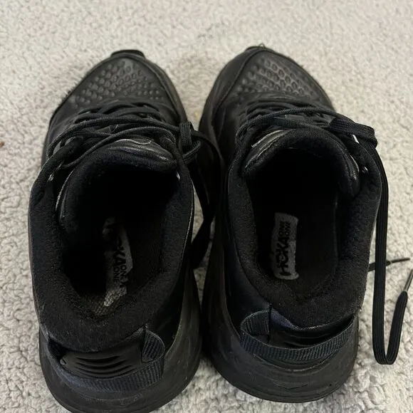 Hoka One One Bondi 7 Running Shoes Mens 5.5  Womens 7 Black F27221L Workwear