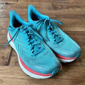 Hoka One One Clifton 8 Running Shoes Lightweight Max Cushioned Blue Size 8.5